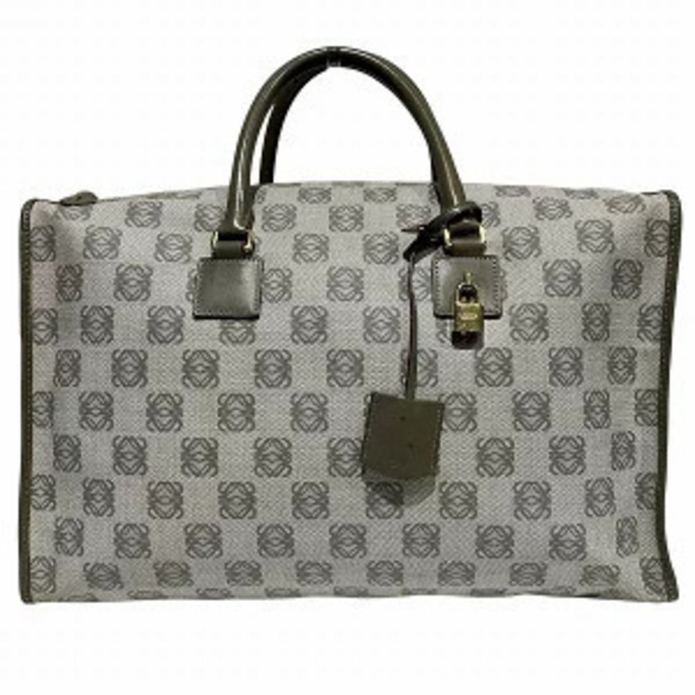 Loewe Amazona Anagram x Leather Boston Bag Handbag